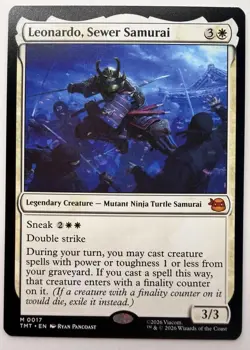 Leonardo, Sewer Samurai MTG: (TMT) Teenage Mutant Ninja Turtles #17 NM - Image 1