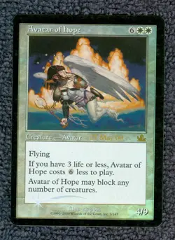 MTG Avatar of Hope Prophecy rare Foil Promo Unplayed Near Mint - Image 1