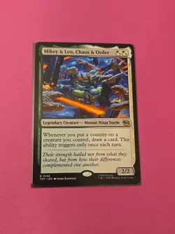 Mikey & Leo, Chaos And Order, MTG, Teenage Mutant Ninja Turtles, 0158 - Image 1