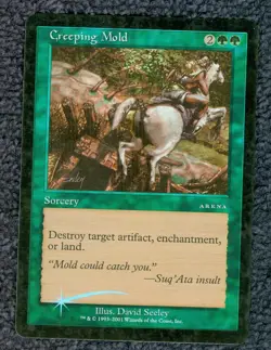 MTG FOIL Creeping Mold Arena 2001 Near Mint, English Arena Promos Unplayed NM - Image 1