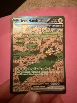 IRON HANDS ex 248/182 Paradox Rift Special Illustration RARE Pokemon TCG Card - Image 1