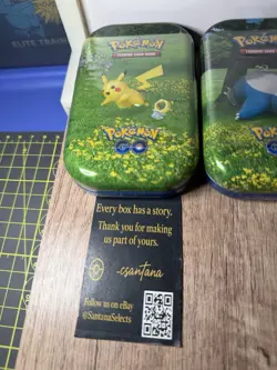 Complete Set of 5 Pokemon GO Tins Factory Sealed Pokemon TCG 2022 - Image 2