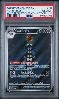 2025 POKEMON SVP EN-SV BLACK STAR PROMO #211 GOTHITELLE PSA 10 - Image 1