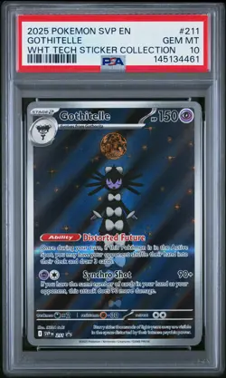 2025 POKEMON SVP EN-SV BLACK STAR PROMO #211 GOTHITELLE PSA 10 - Image 1