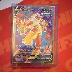 Pokemon Blaziken V Full Art Swsh06 Chilling Reign Ultra Rare Holo 161/198 210 HP - Image 1