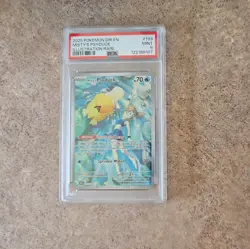 2025 POKEMON DRI EN-DESTINED RIVALS ILLUSTRATION RARE #193 MISTY'S PSYDUCK PSA 9 - Image 1