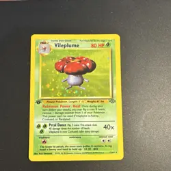 Pokemon TCG Vileplume 1st Edition Jungle Holo Rare 15/64 80 HP 1999 - Image 1