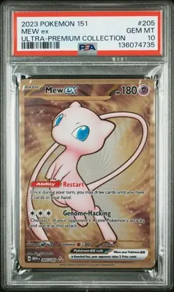 PSA 10 Mew Ex [Metal] #205 Pokemon Scarlet & Violet 151 - Image 1