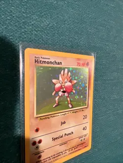 Pokemon Hitmonchan Base Set Unlimited 7/102 NM Near Mint - Image 3