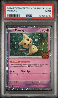 2024 POKEMON TRICK OR TRADE #037 MIMIKYU PSA 9 - Image 1