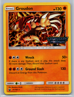Groudon - 81/168 - Celestial Storm - Legendary Pokemon Stamped Promo NM - Image 1