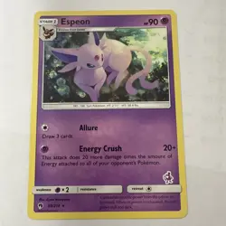 Pokemon TCG: Espeon 89/214 - Sun & Moon Lost Thunder - Mewtwo Stamped - LP - Image 1