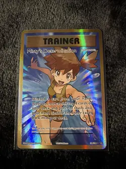 Pokemon TCG Evolutions Ultra Holo Full Art Trainer Misty's Determination #108 - Image 1