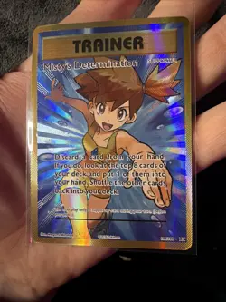 Pokemon TCG Evolutions Ultra Holo Full Art Trainer Misty's Determination #108 - Image 3