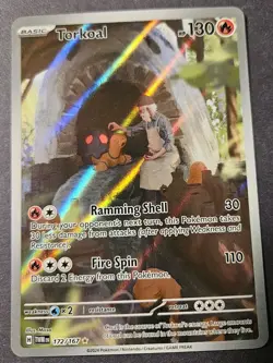 Pokemon TCG Twilight Masquerade Torkoal 172/167 Illustration Rare Near Mint - Image 1