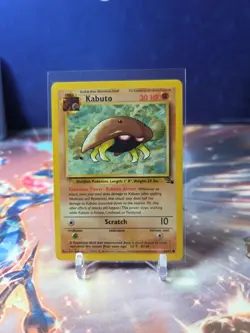 Pokemon TCG Kabuto 50/62 WOTC Fossil Unlimited Regular Common LP 1999 - Image 1