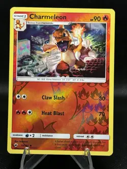 Pokemon Charmeleon 19/147 Sm-Burning Shadows Reverse Holo Uncommon 90 HP English - Image 1