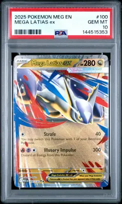 2025 POKEMON MEG EN-MEGA EVOLUTION #100 MEGA LATIAS EX PSA 10 - Image 1