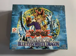 YUGIOH LEGEND OF BLUE-EYES WHITE DRAGON 1ST EDITION FACTORY SEALED BOOSTER BOX - Image 2