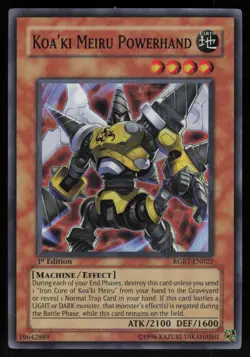 Koa'ki Meiru Powerhand RGBT-EN022 Super Rare 1st Edition Yu-Gi-Oh - Image 1
