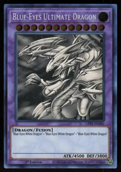 Blue-Eyes Ultimate Dragon (Ghost Rare) GFP2-EN181 1st Edition Yu-Gi-Oh - Image 1