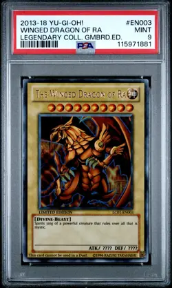 PSA 9 Winged Dragon of Ra LC01-EN003 Yu-Gi-Oh Legendary Collection 1 Limited - Image 1