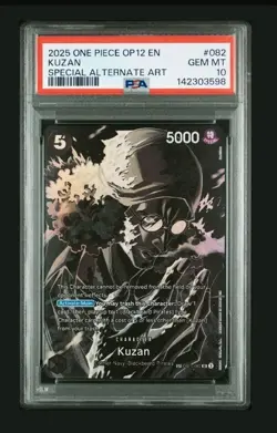 Kuzan SR SP OP10-082 Legacy of the Master 2025 One Piece Card PSA 10 OP12 EN - Image 1
