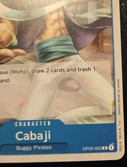 Cabaji OP02-052 Common Paramount War One Piece Card Game - Image 5