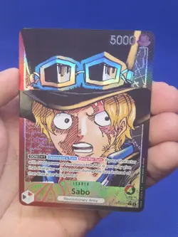 One Piece Awakening of the New Era Sabo OP05-001 Alternate Art Parallel Leader - Image 2