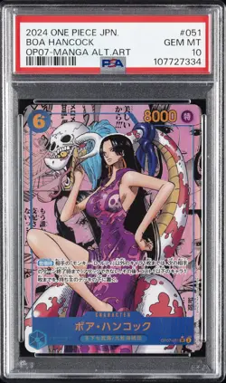 2024 ONE PIECE JPN 500 YEARS IN THE FUTURE MANGA ALT ART #051 BOA HANCOCK PSA 10 - Image 1
