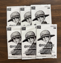 6 PACK LOT of SEALED One Piece 3rd Anniversary Treasure Campaign Packs (6A) - Image 1