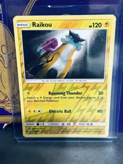 Raikou 32/73 Shining Legends Reverse Holo Rare Pokemon Card NM - Image 1