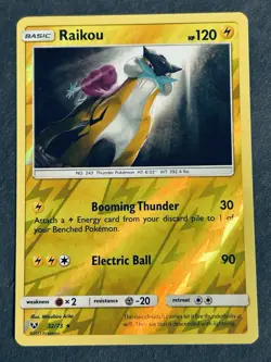 Raikou 32/73 Shining Legends Reverse Holo Rare Pokemon Card NM - Image 2