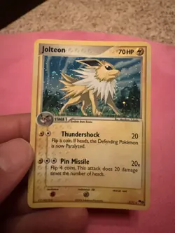 Pokemon Jolteon TCG 3/17 Rare Holo Pop Series 3 Promo Card - Image 1