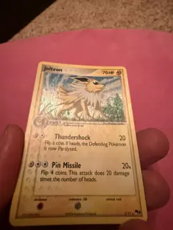 Pokemon Jolteon TCG 3/17 Rare Holo Pop Series 3 Promo Card - Image 3