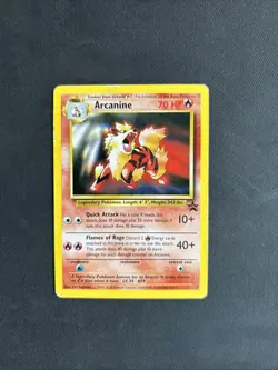 Pokemon TCG Arcanine 6 Black Star Promo Card WOTC Regular Non Holo Vintage - Image 1