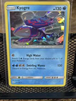 Kyogre 53/236 Cosmic Eclipse Cracked Ice Holo Promo Pokemon Card Near Mint - Image 1