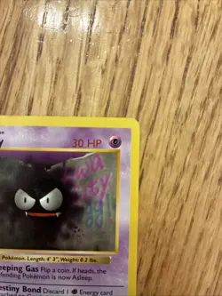 Pokemon Card - Gastly Base Set (Shadowless) 50/102 Common - NM - Image 3