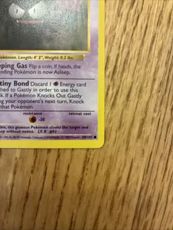 Pokemon Card - Gastly Base Set (Shadowless) 50/102 Common - NM - Image 4