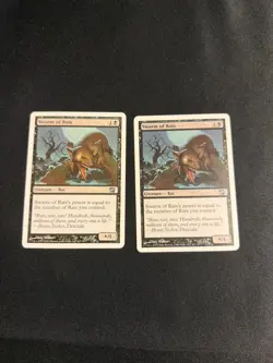 x2 Swarm of Rats [8th Edition] 2x Magic MTG Cards NM/LP - Image 1