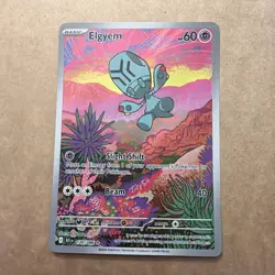 Pokemon TCG Elgyem Card Illustration Rare Sv: Black Bolt 120/086 NM Condition - Image 1