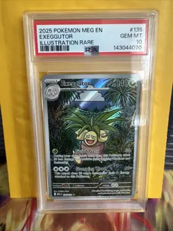 Exeggutor 135 Pokemon Mega Evolution Illustration Rare PSA 10 GEM MINT Card - Image 1
