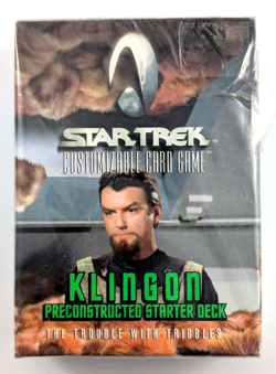 Star Trek CCG The Trouble With Tribbles KLINGON Starter Deck 2000 (60 Cards) - Image 1