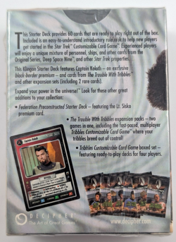 Star Trek CCG The Trouble With Tribbles KLINGON Starter Deck 2000 (60 Cards) - Image 2