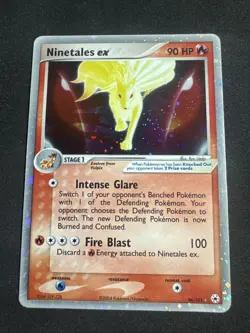 Pokemon 2004 Ninetales Ex 96/101 Hidden Legends Holo Rare Card - Image 1