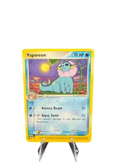 Pokemon Vaporeon Sandstorm Rare EX 25/100 FIRE CARD! - Image 2