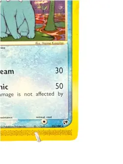 Pokemon Vaporeon Sandstorm Rare EX 25/100 FIRE CARD! - Image 3