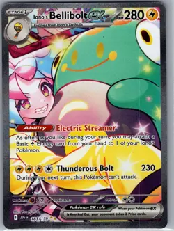 Iono's Bellibolt ex 183/159 SIR SV09: Journey Together - Pokemon Card - NM - Image 1