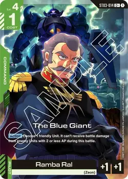 The Blue Giant Alternate Art Foil - ST03-014 C+ NM - Gundam TCG Card Game - Image 1