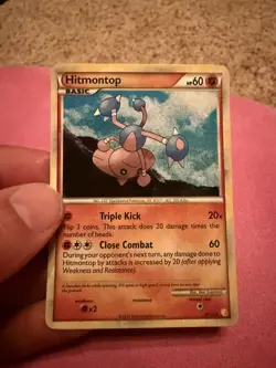 Hitmontop 5/123 HeartGold SoulSilver Pokemon Card Holo Rare -LP - Image 1